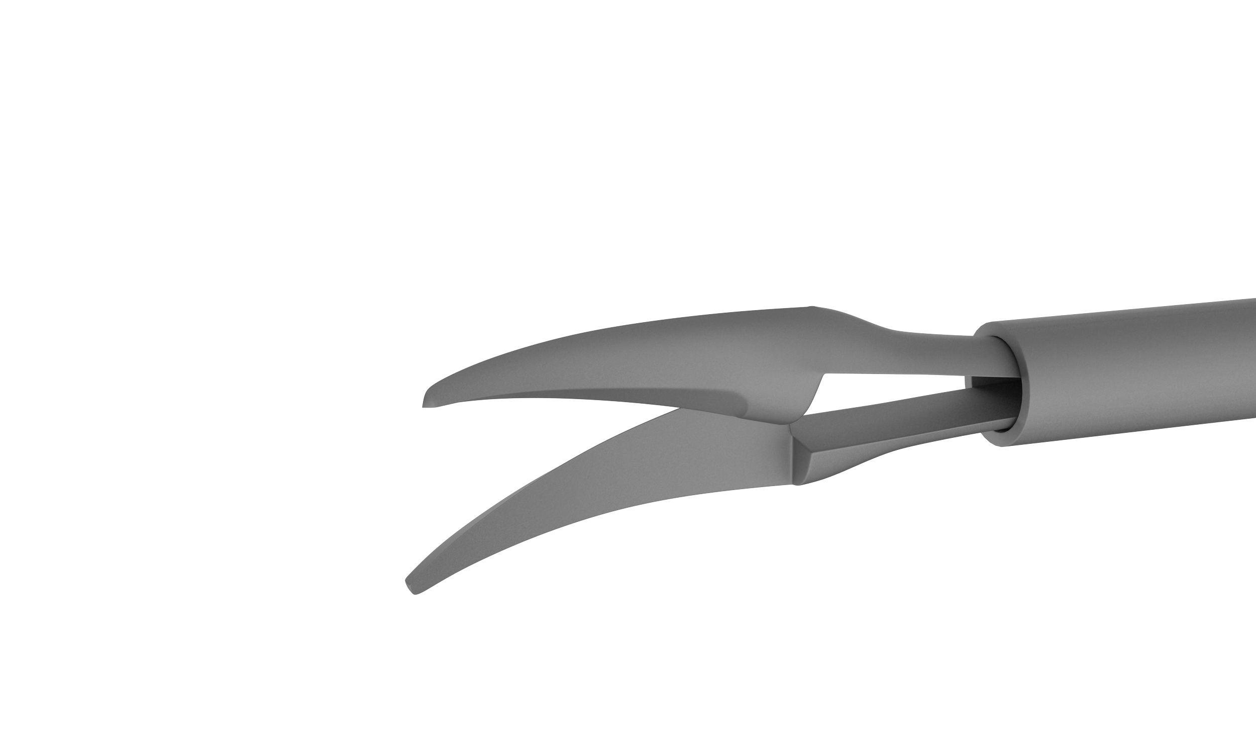 Close-up of the scissors tip showing precision cutting edge for capsulotomy