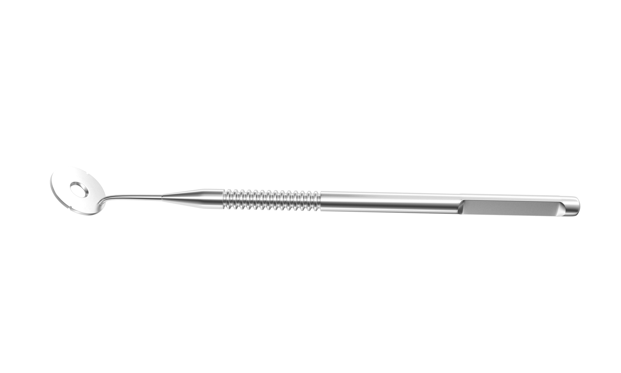 Titanium tunnel zone marker with angled handle for precise markings during surgery