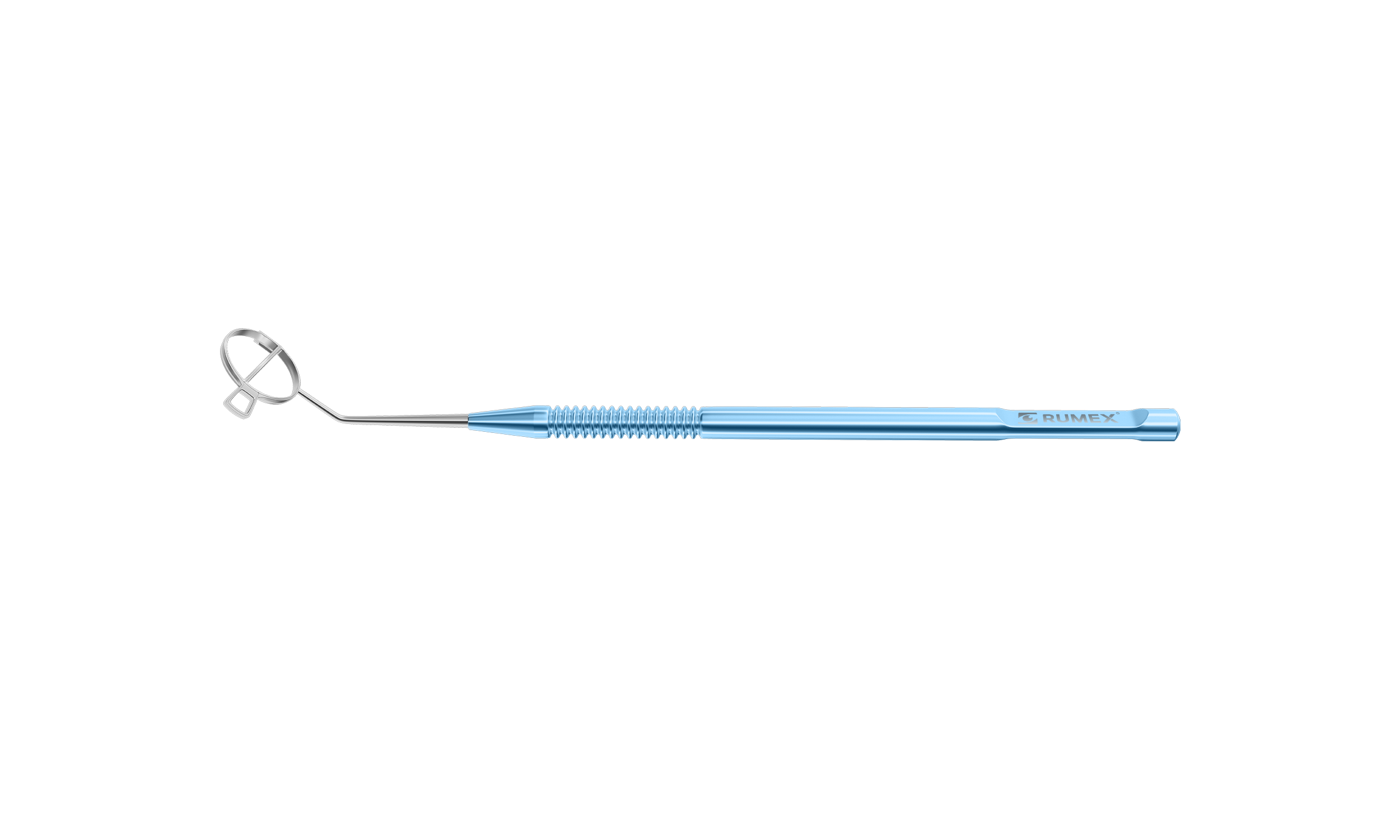 Close-up of Apostolov Yamane IOL Fixation Marker in use during eye surgery
