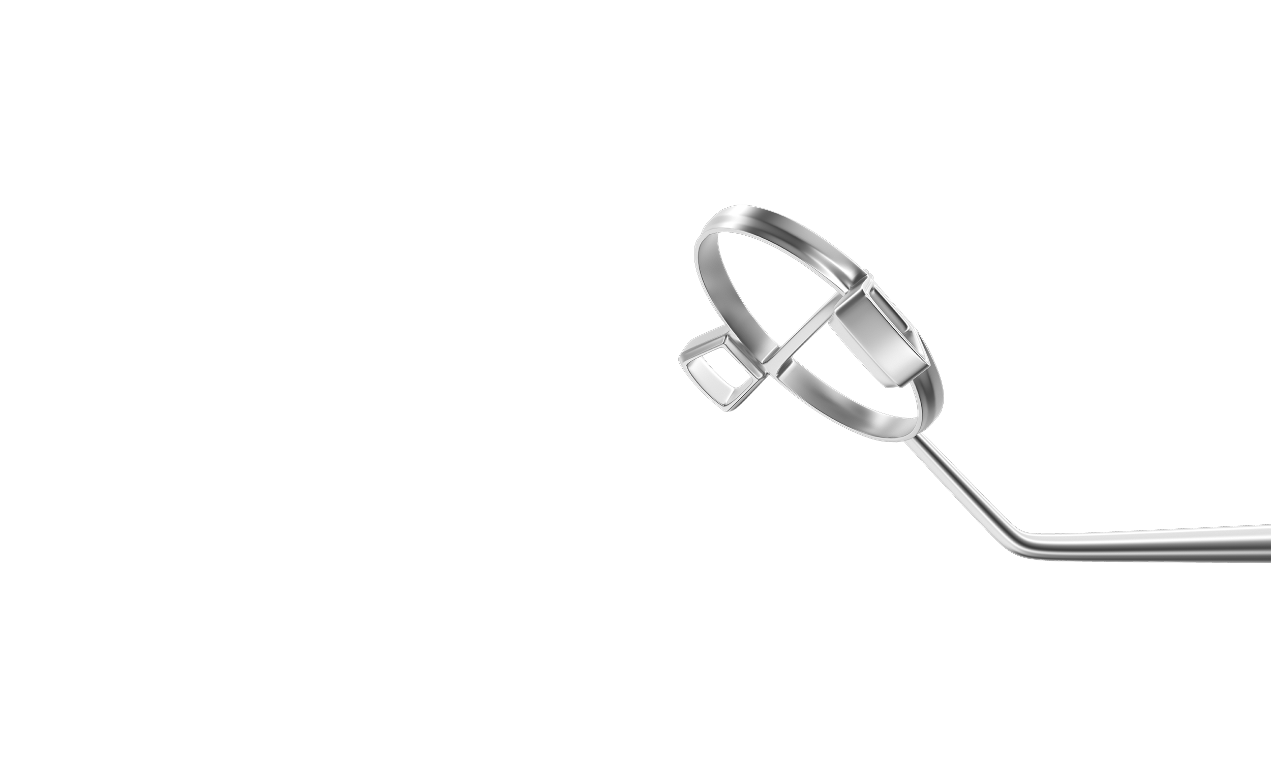 Ophthalmic surgeon holding the IOL fixation marker for precise marking