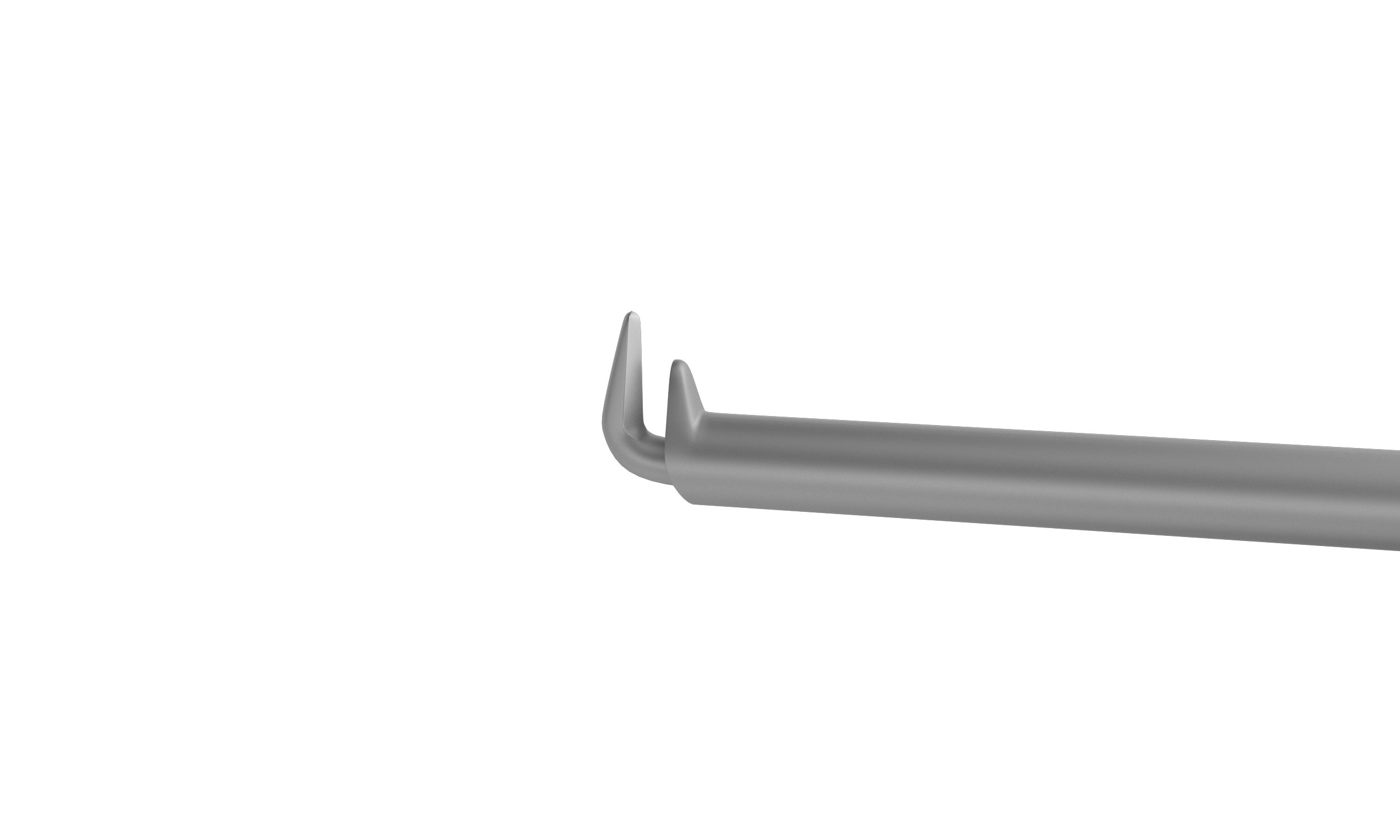 Surgeon holding micro trabeculum forceps during a Schlemms canal procedure