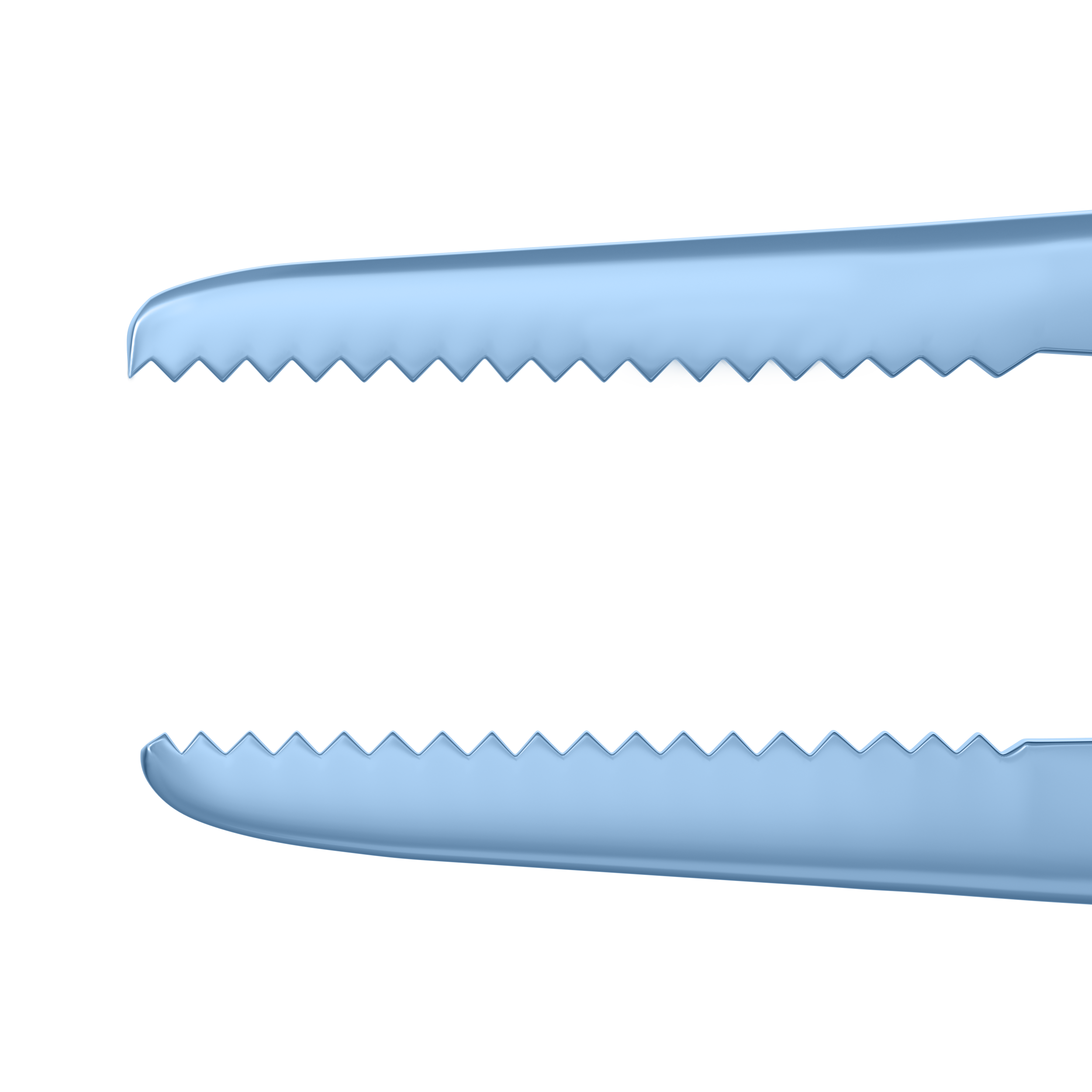 Close-up of the Titanium Adson Forceps, emphasizing its ergonomic flat handle and durable material, perfect for surgical procedures.