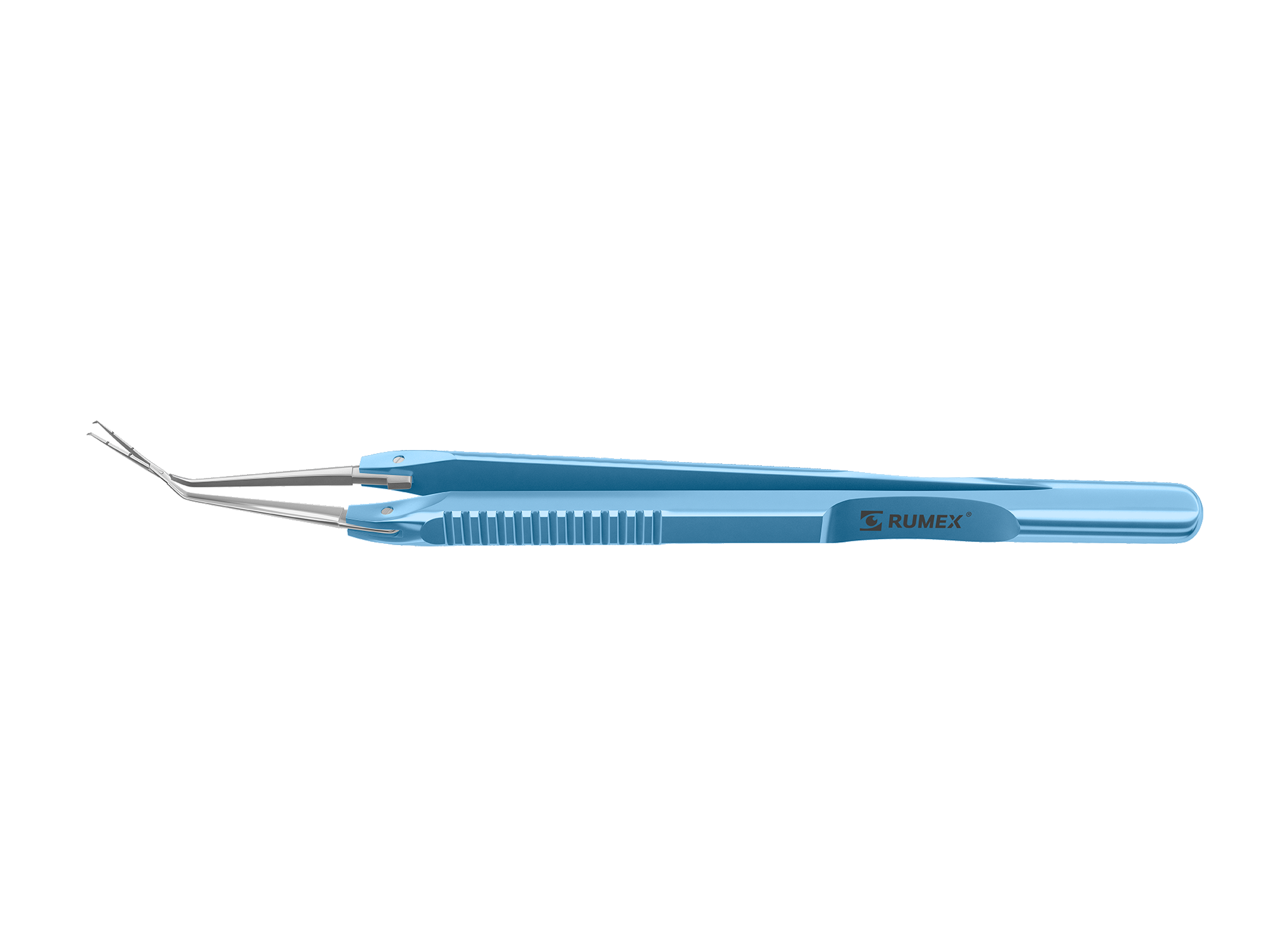 Titanium capsulorhexis forceps with cross-action mechanism for precise eye surgery