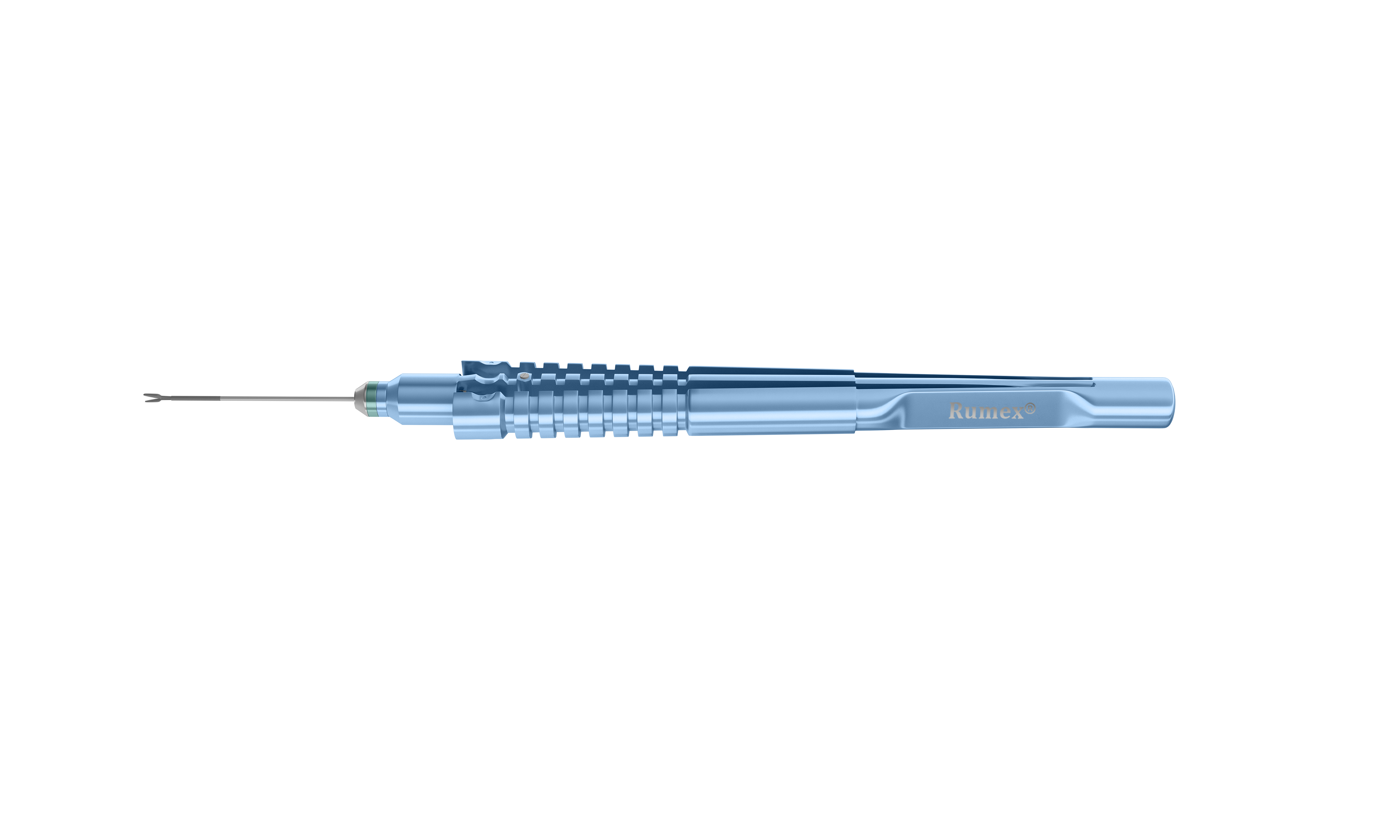 Vitreoretinal gripping forceps with crocodile platform in use during retinal surgery