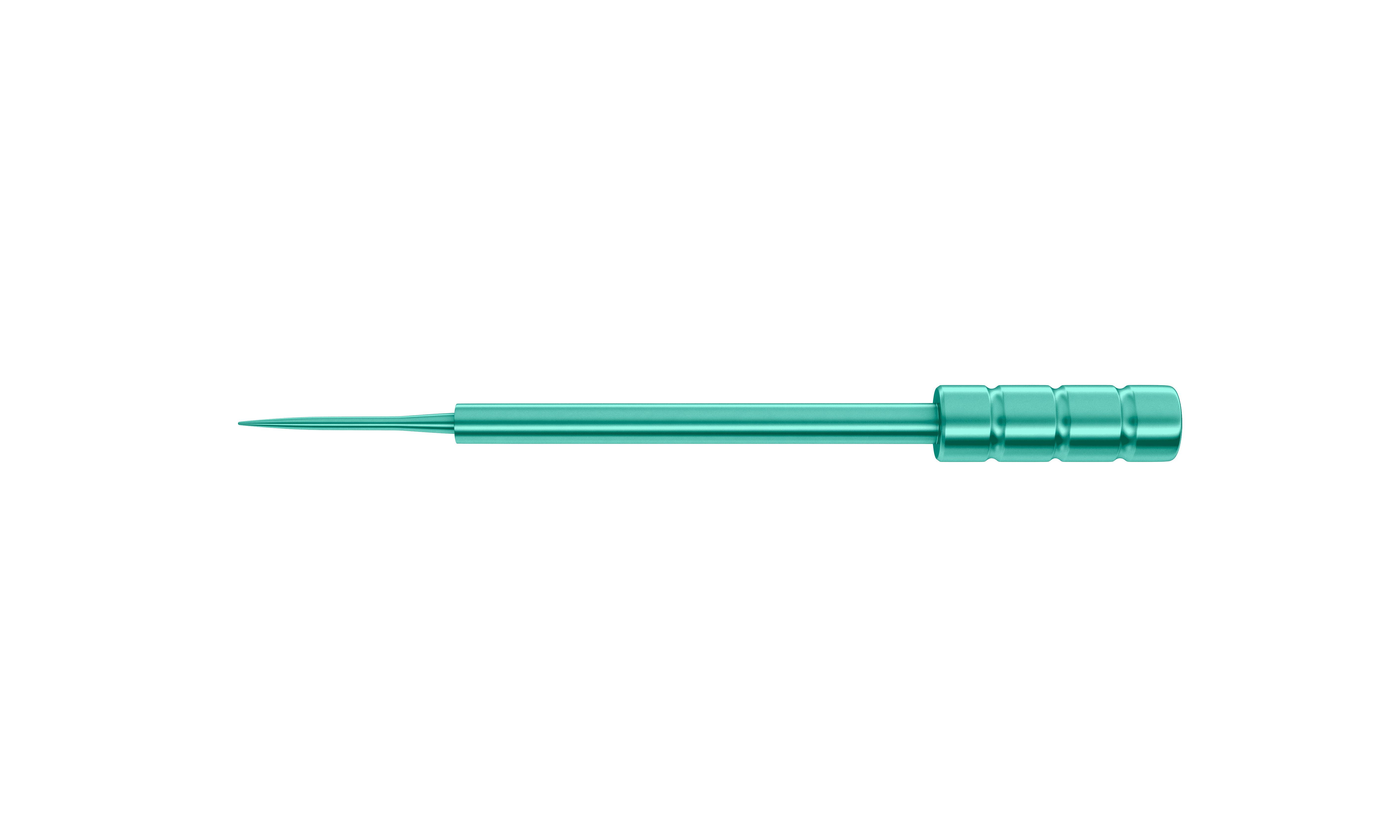 Titanium 23G trocar cannula inserter with polished tip for smooth port placement