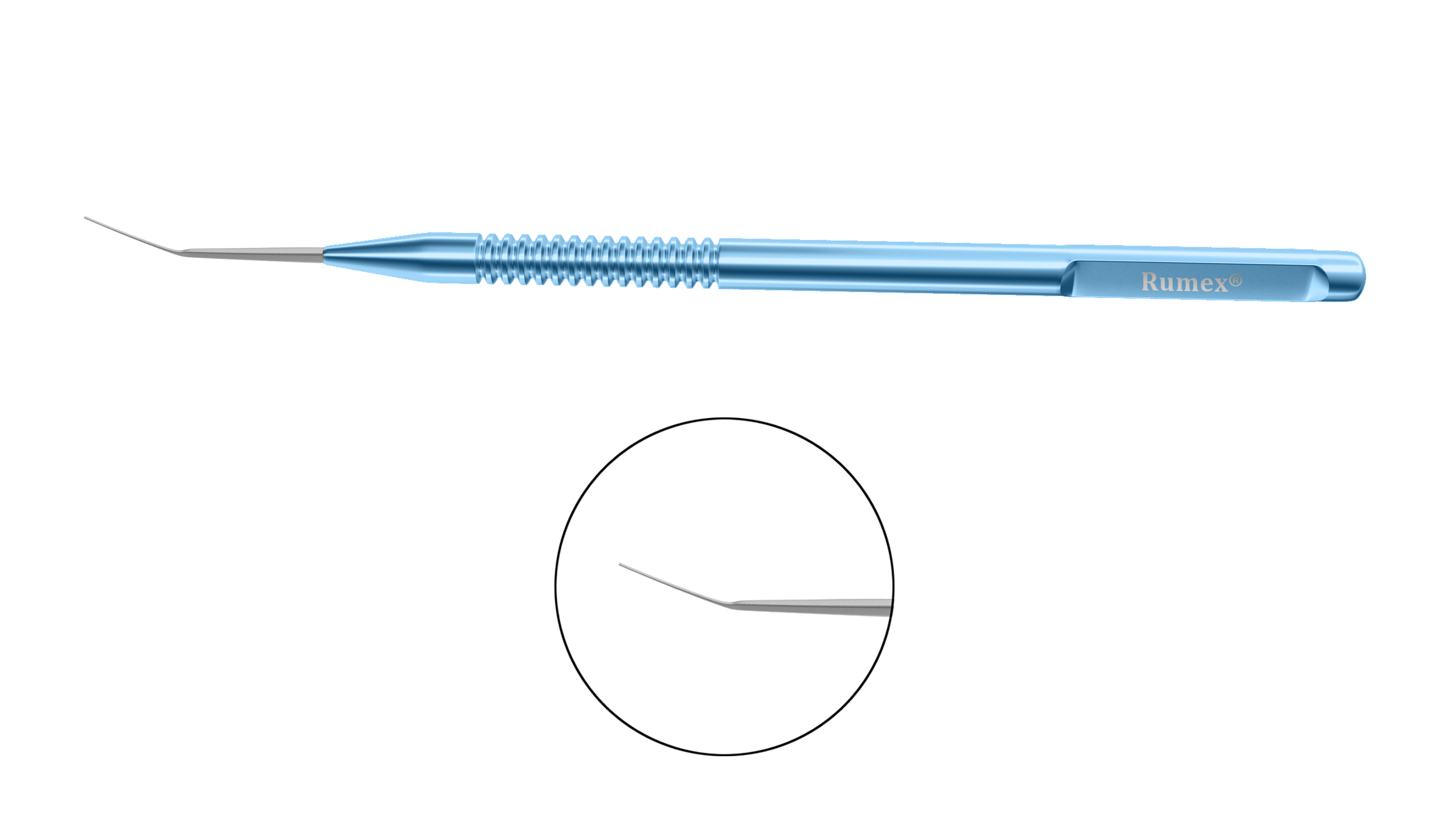 High-quality titanium spatula showcasing precision tip for surgical use.