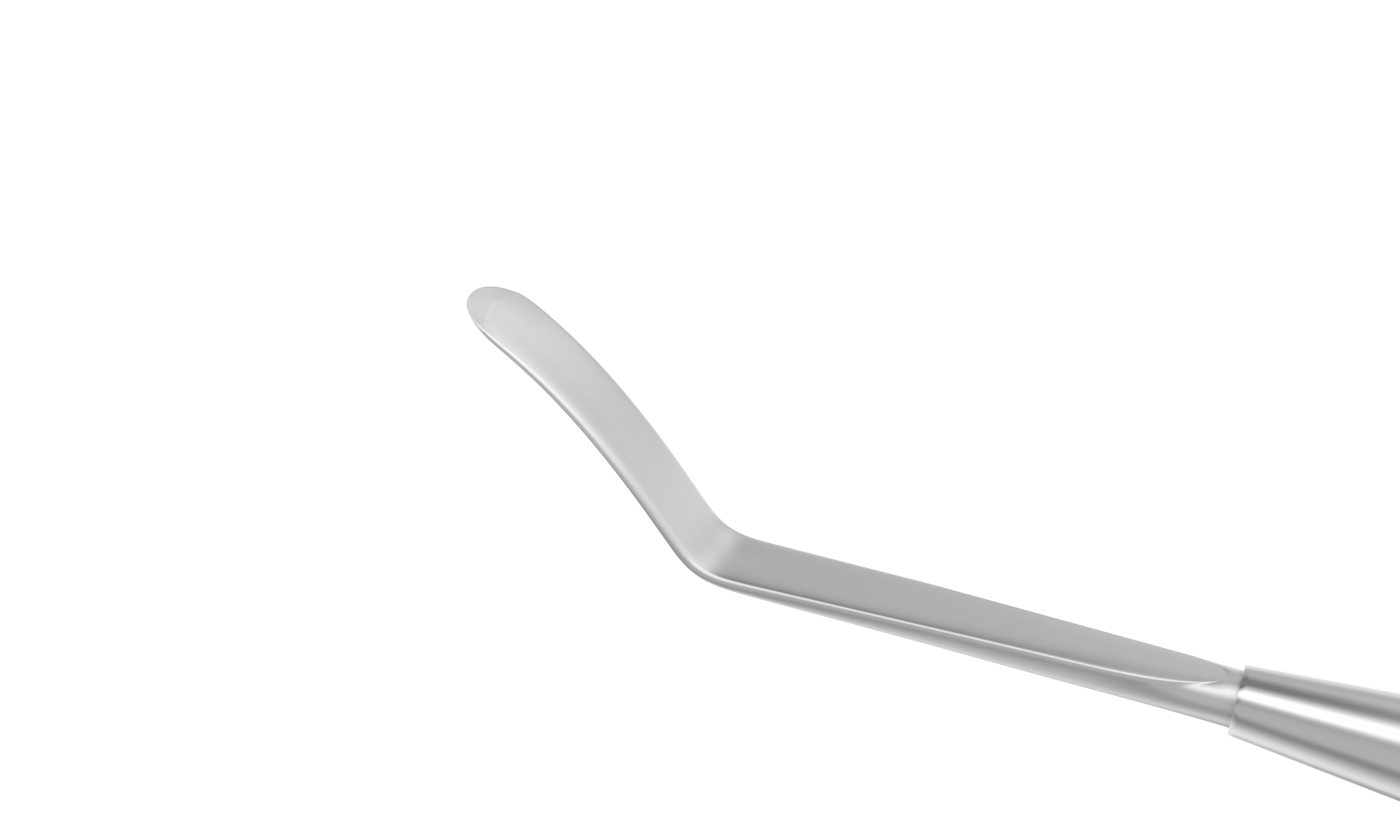 Surgeon using the corneal dissector during eye surgery, highlighting its ergonomic shape and precision