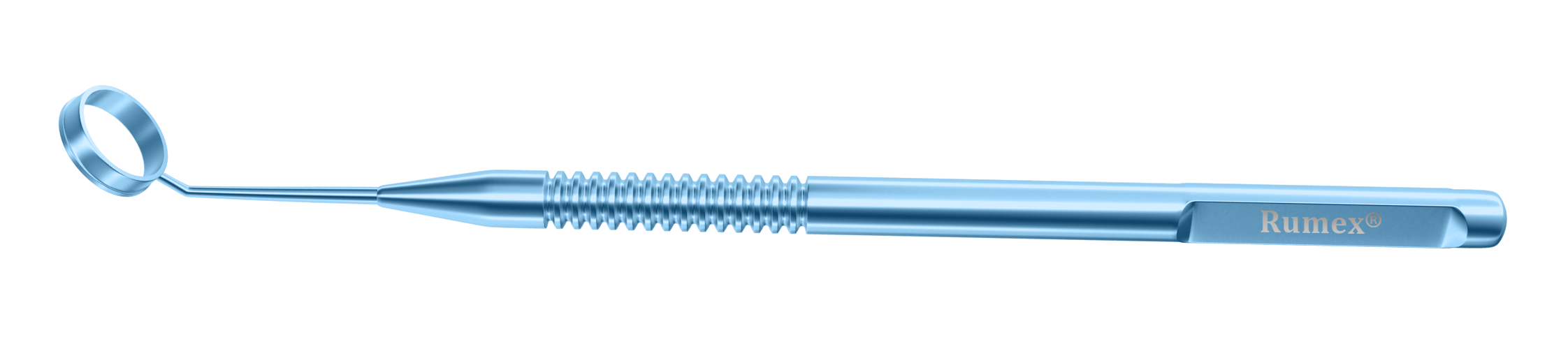 Titanium LASEK funnel 9.50 mm with detailed tip for eye surgery