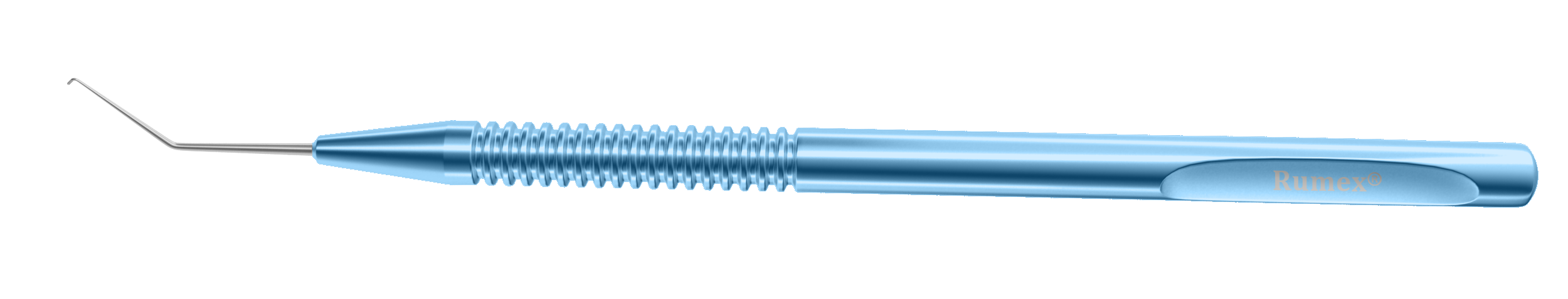 Precision 314R Phaco Chopper showing the rounded polished tip for effective nucleus separation.