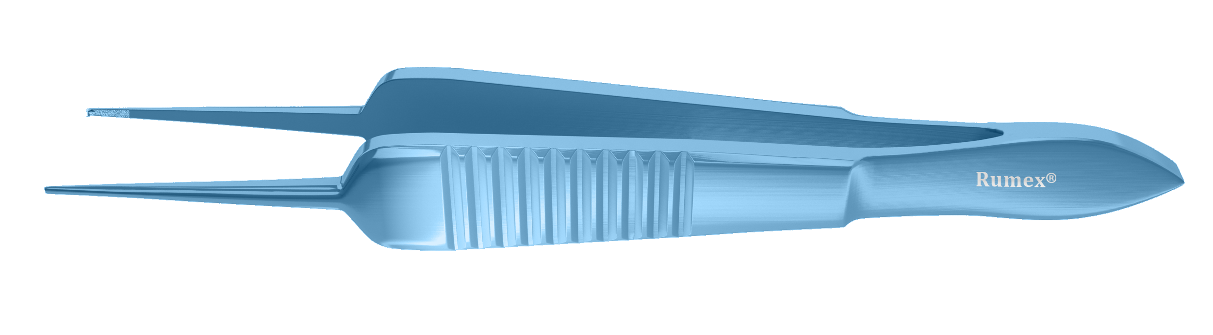 Titanium suturing forceps with flat handle and teeth for precise surgery