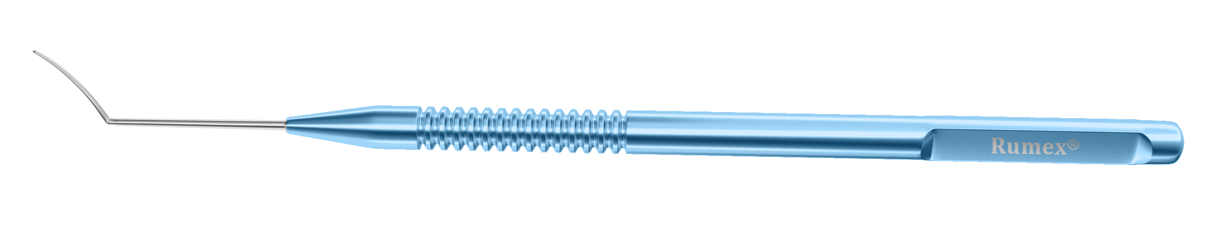 Precision Titanium Dissector for DALK Procedure, side view showcasing the 12 mm tip.