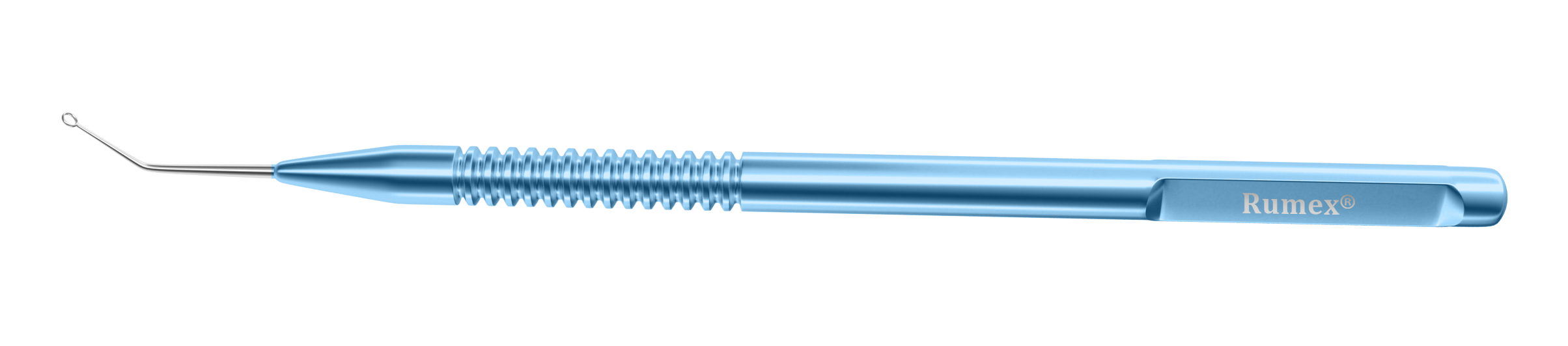 Ophthalmic capsule polisher with angled tip for cataract surgery