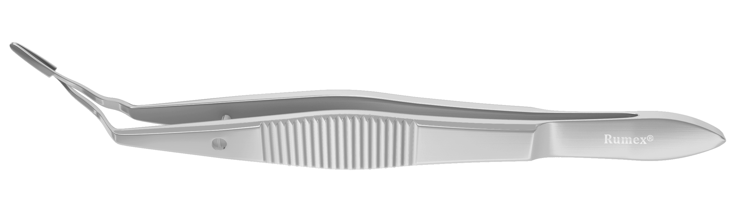 Premium stainless steel forceps showcasing concave jaws for secure grip.