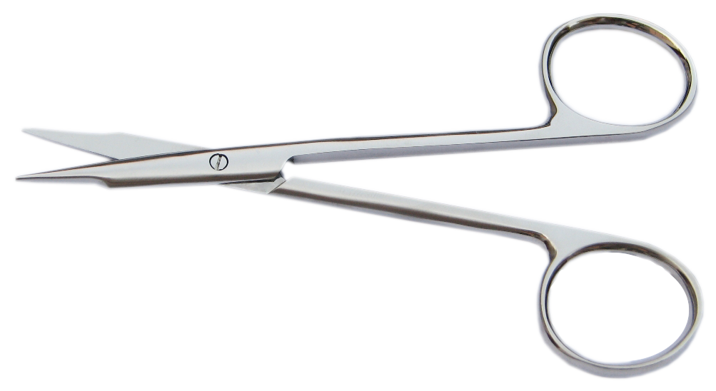 Stevens tenotomy scissors with sharp tips for delicate eye tissues