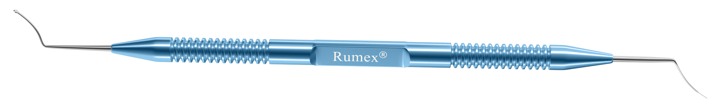 Close-up of ReLEx smile spatula with titanium handle for eye surgery