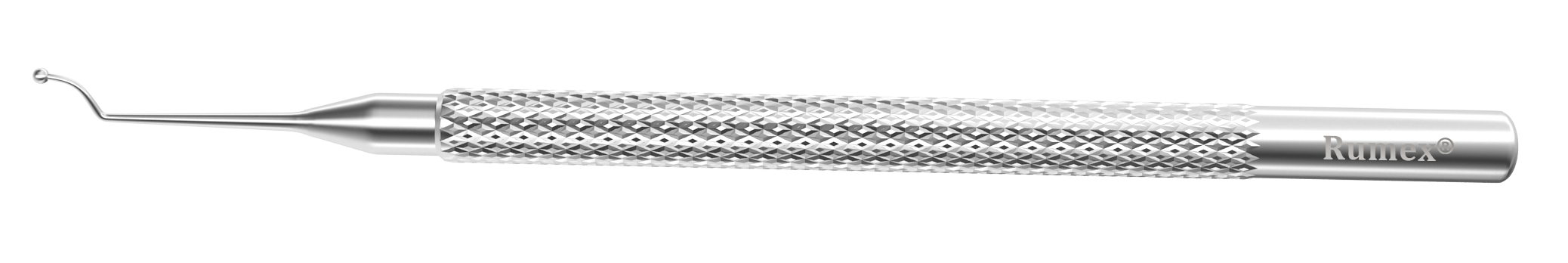 angled DSEK smoother for precise eye surgery, stainless steel tool
