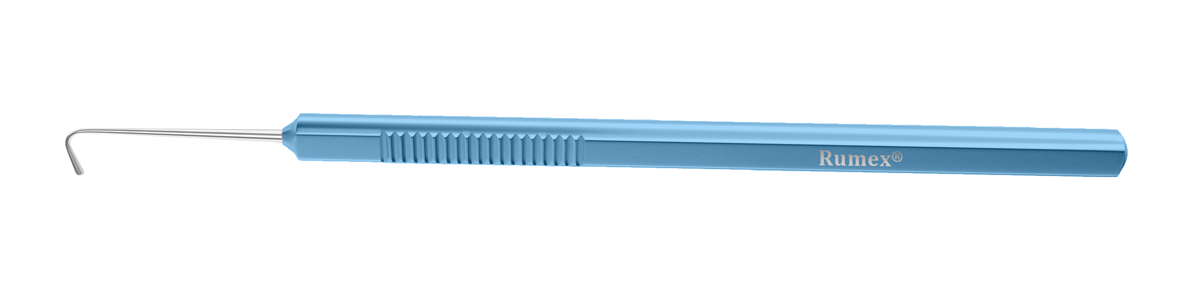 Stevens Curved Tenotomy Hook showing the blunt tip and flat titanium handle, ideal for minimal tissue damage.