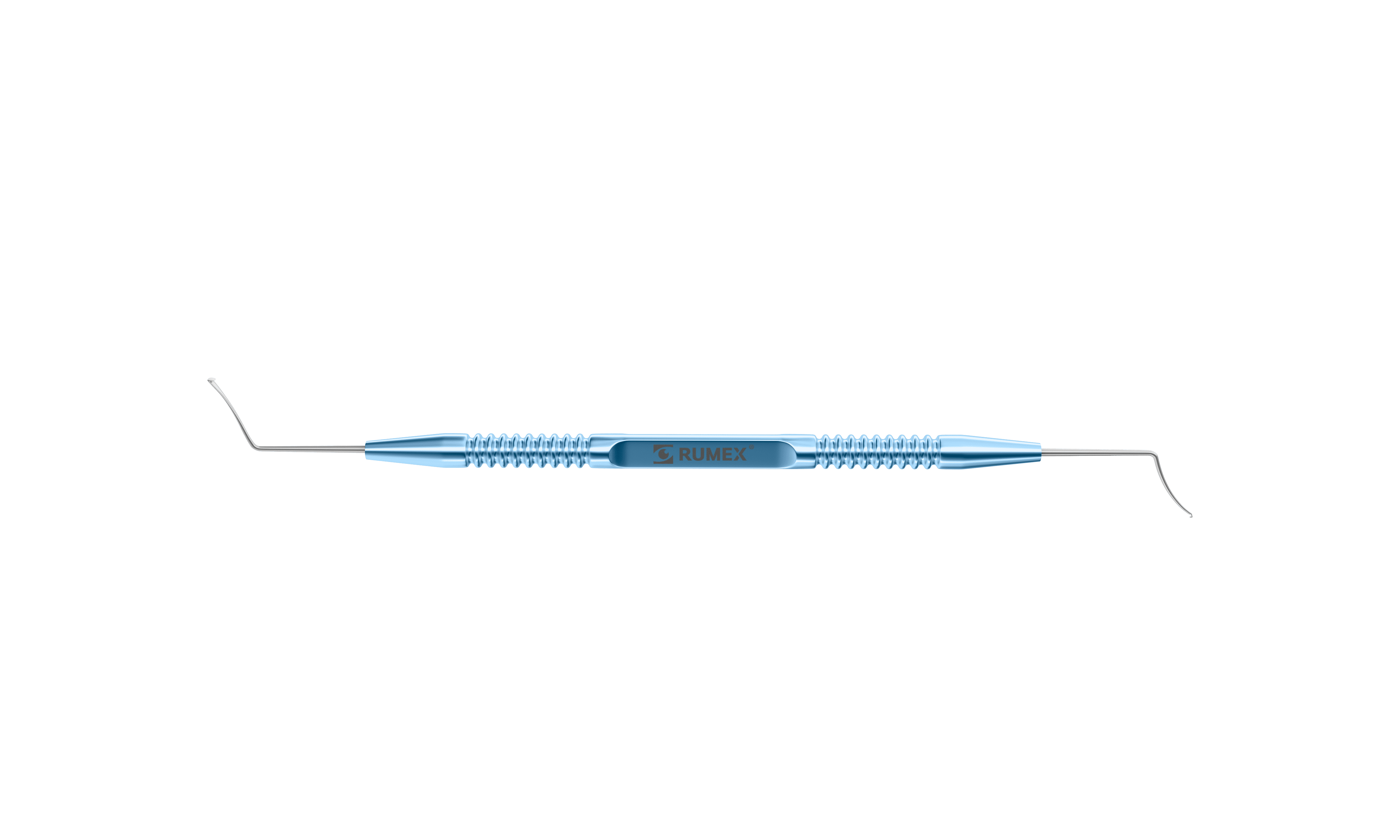 Titanium SMILE lenticule removal spatula with ergonomic handle