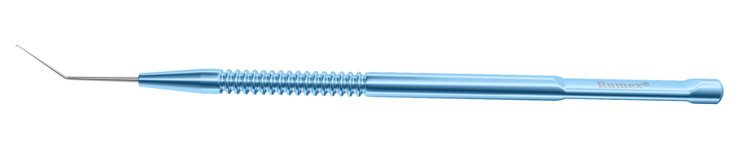angled surgical phaco chopper with titanium handle for precision surgery