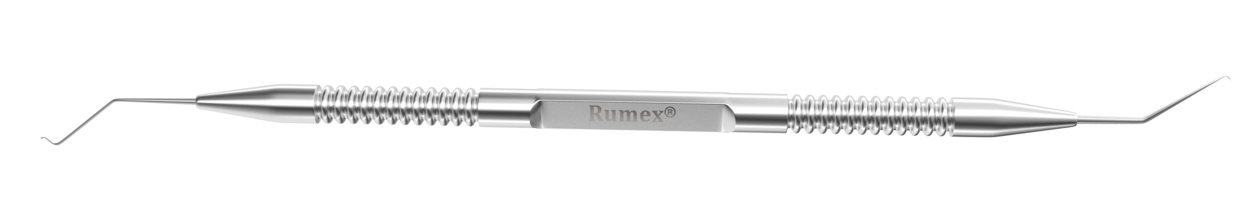 Premium stainless steel phaco chopper for cataract surgery, showcasing sharp point and ergonomic design.