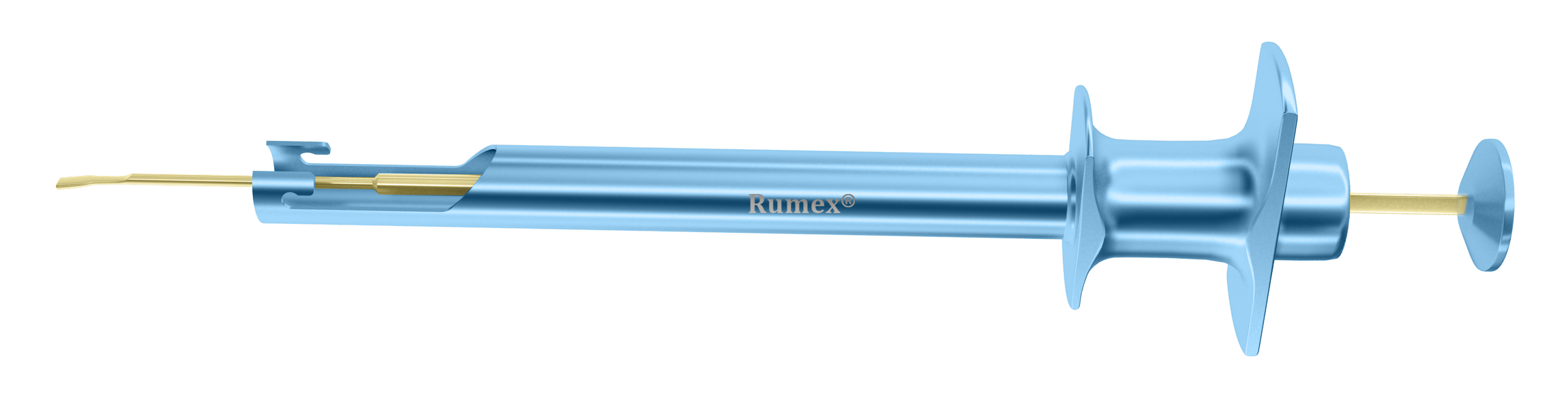 NextGen IOL Injector Pro with titanium handle, showcasing the plunger mechanism