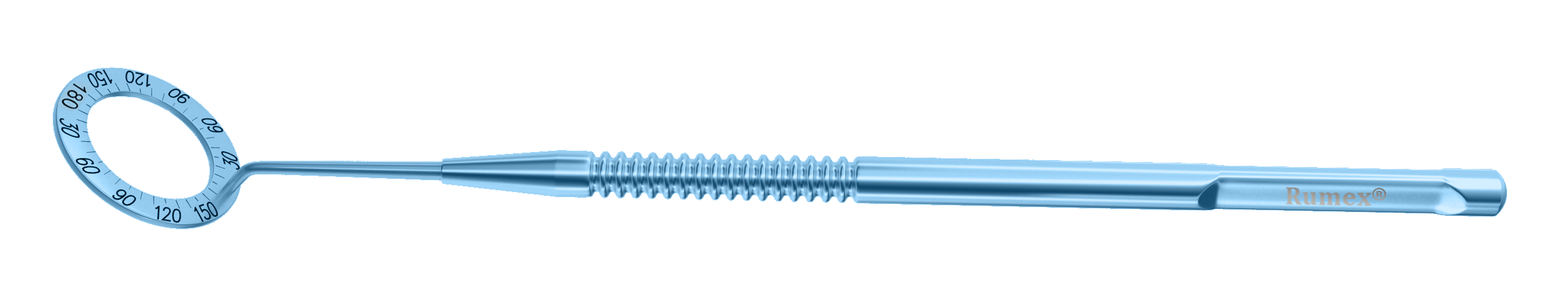 Titanium degree gauge for precise eye surgery measurements