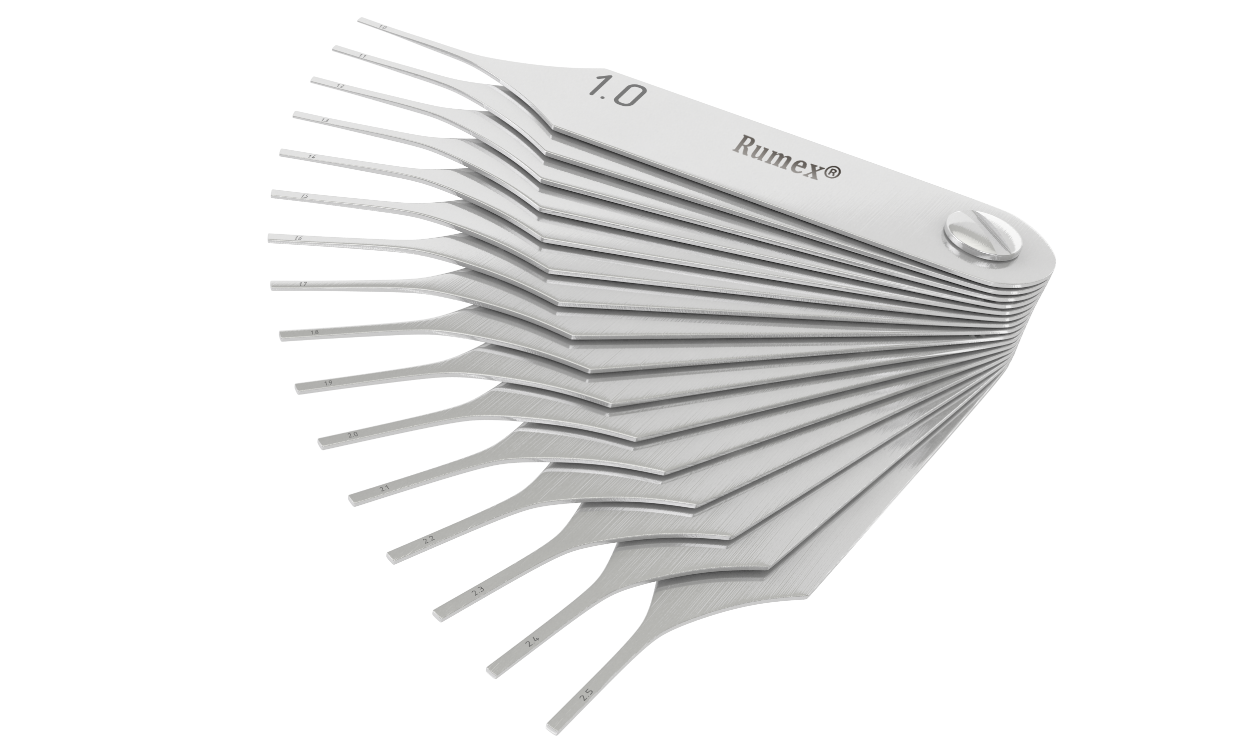 Micro incision gauges with stainless steel blades for surgical precision