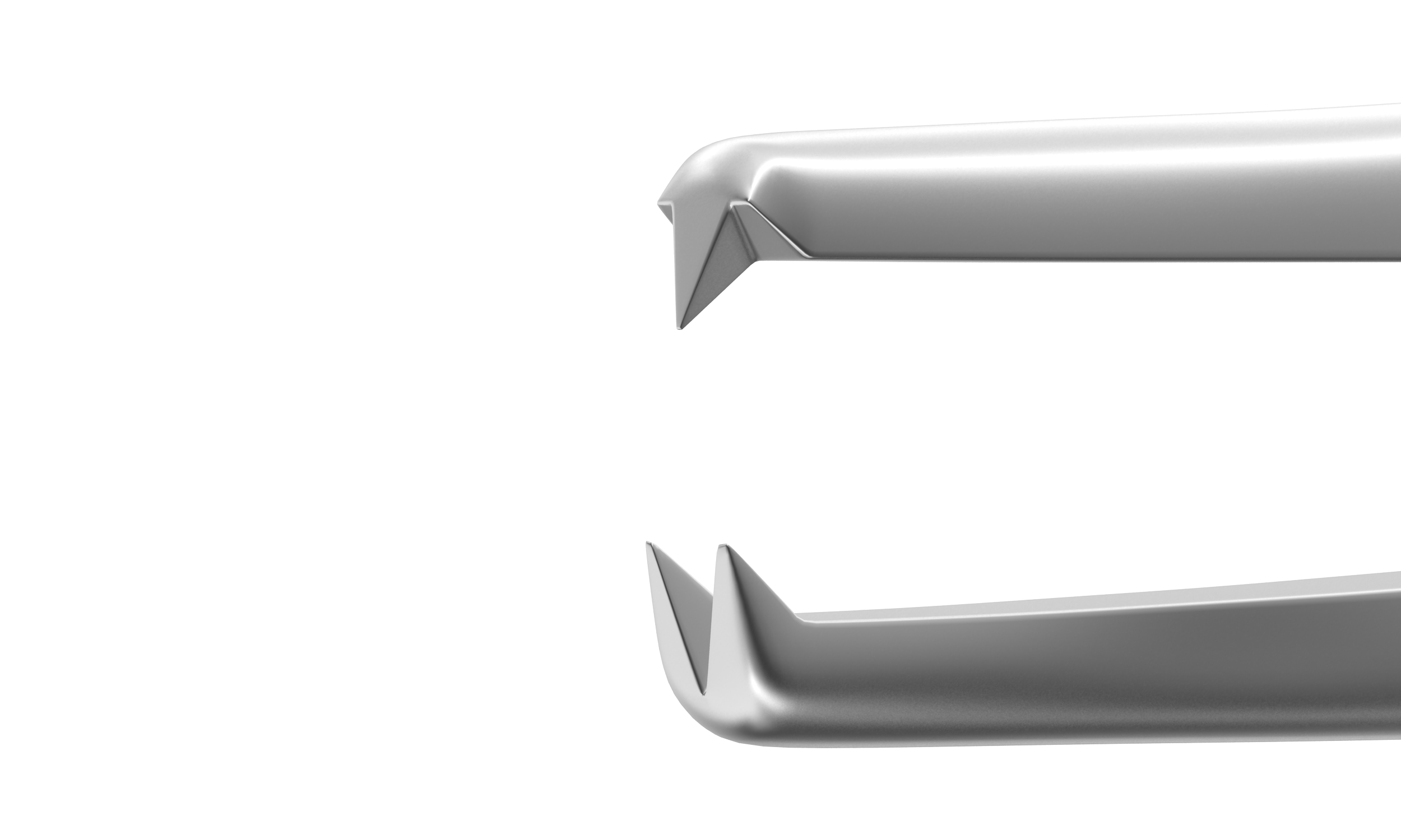 Close-up of tungsten carbide grip on Colibri corneal forceps, enhancing control.