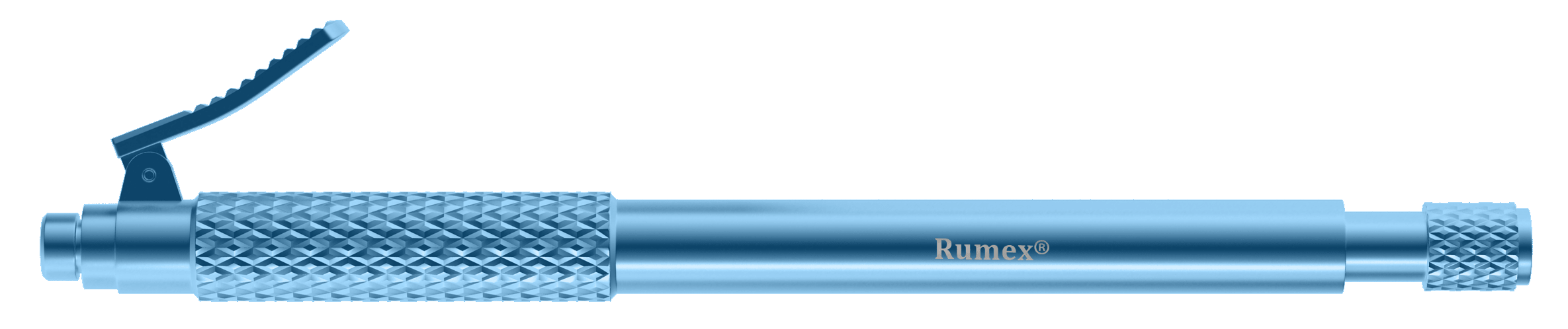 Titanium vitreoretinal surgical handle with ergonomic design for eye surgery