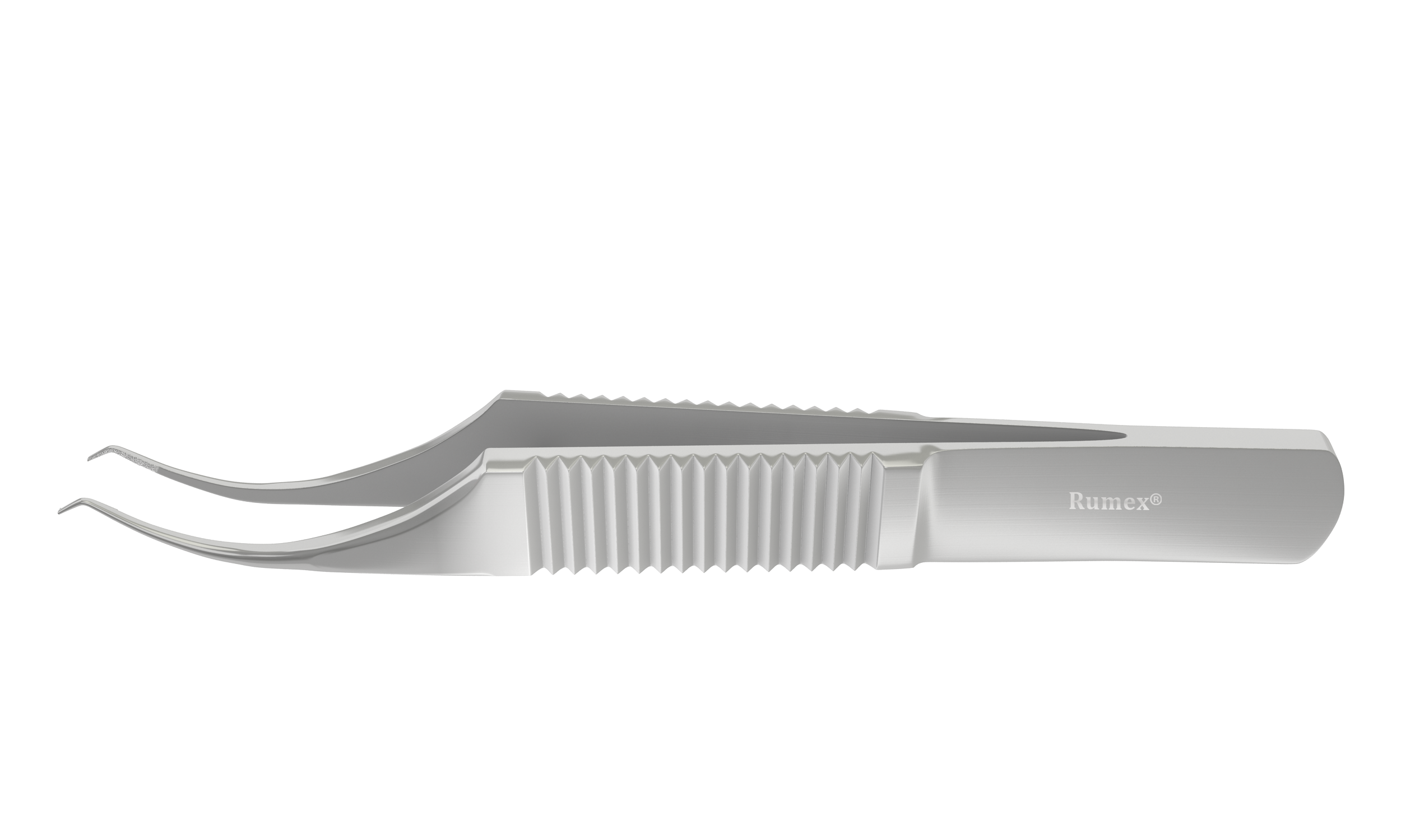 Colibri corneal forceps showing 1x2 teeth and flat handle for precision use.