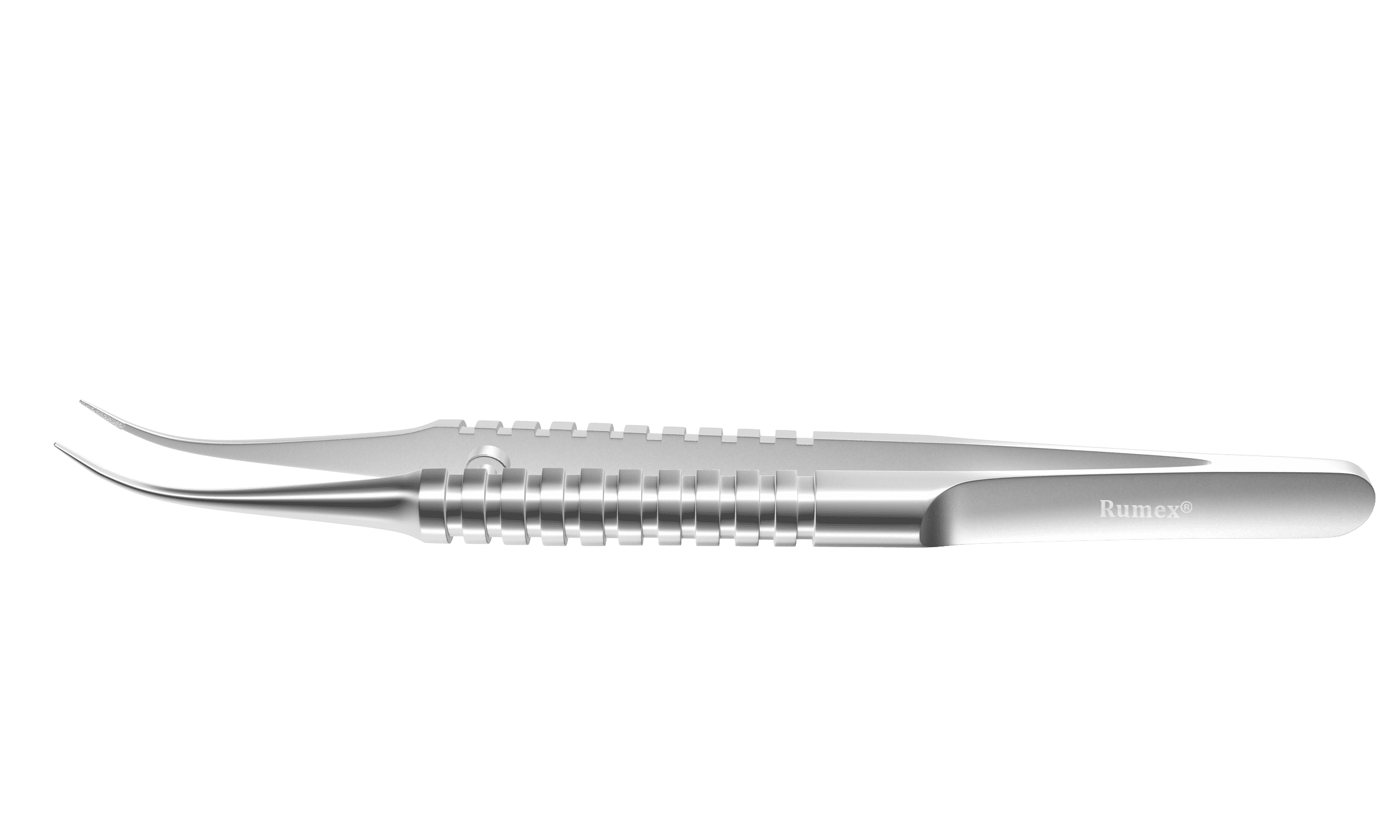 Professional curved forceps for sutures with delicate tips, ideal for precise surgical procedures
