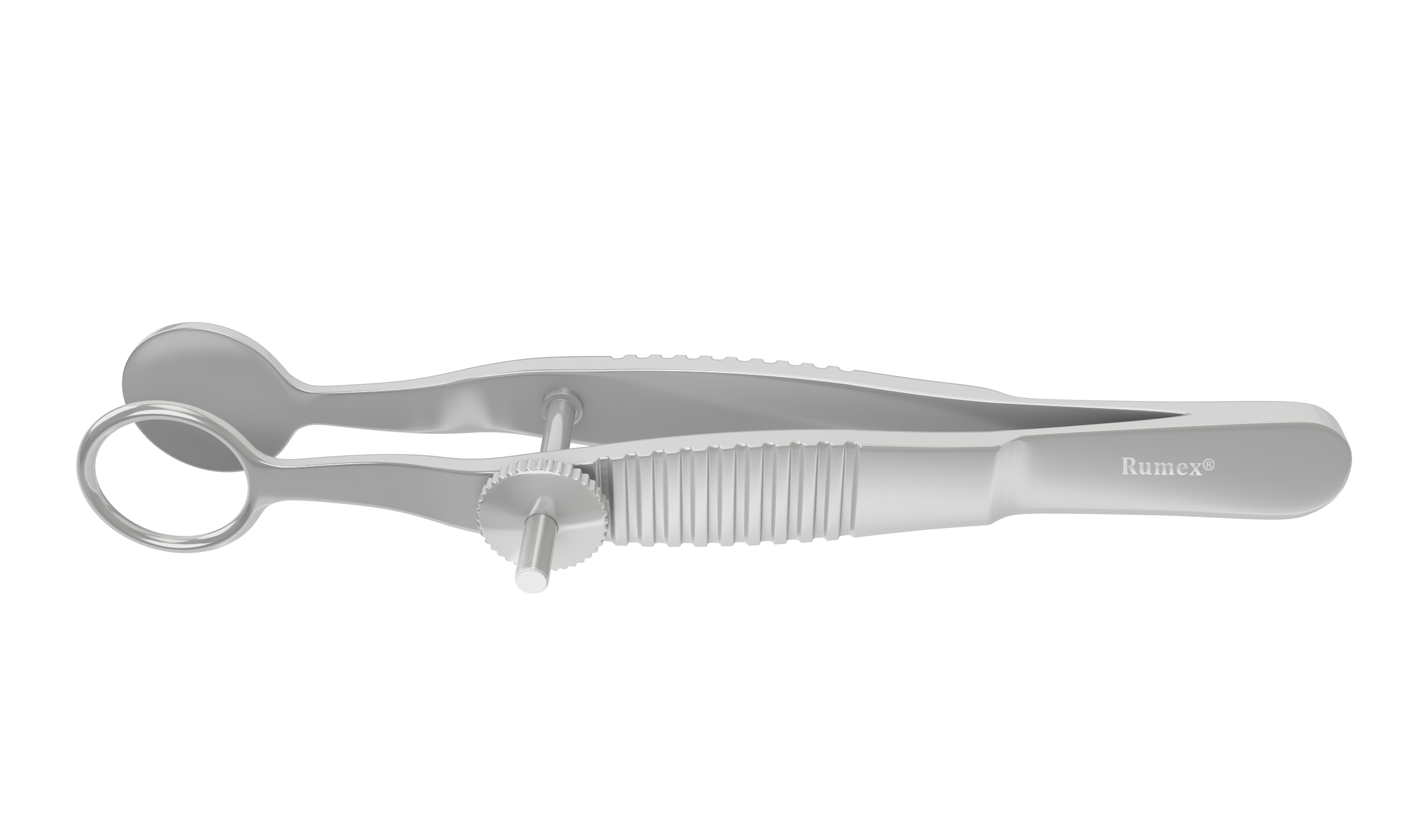 Stainless steel eyelid forceps with ring blades for chalazion removal