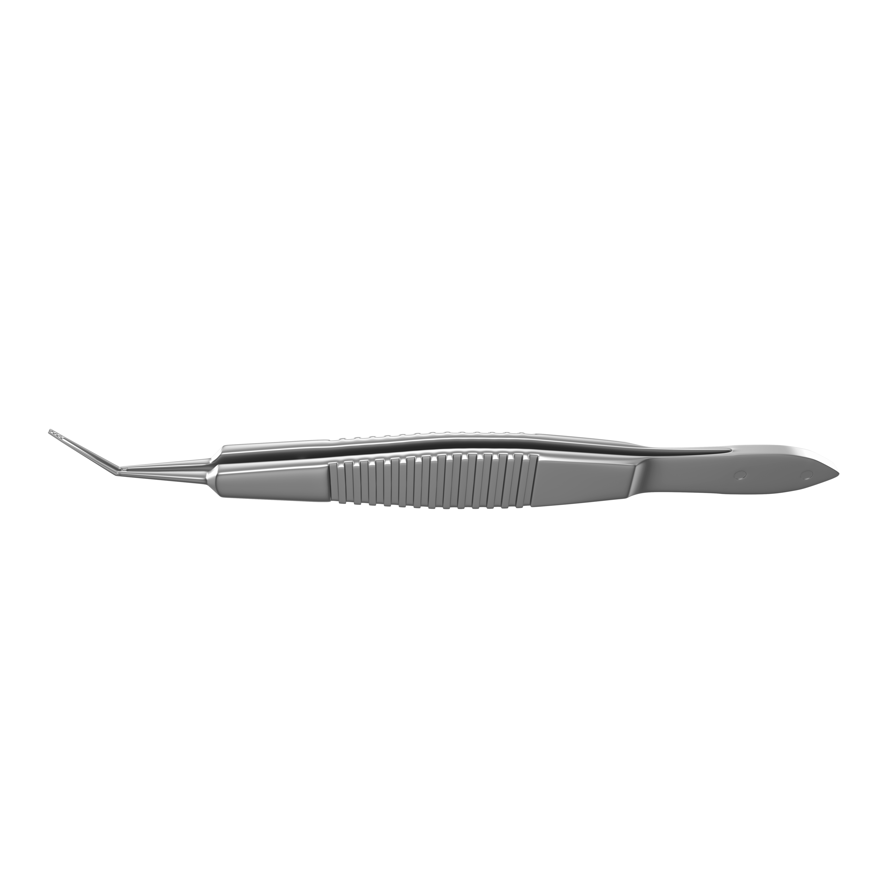 Ultrathin DSAEK forceps showcasing wave-shaped serration for secure grip