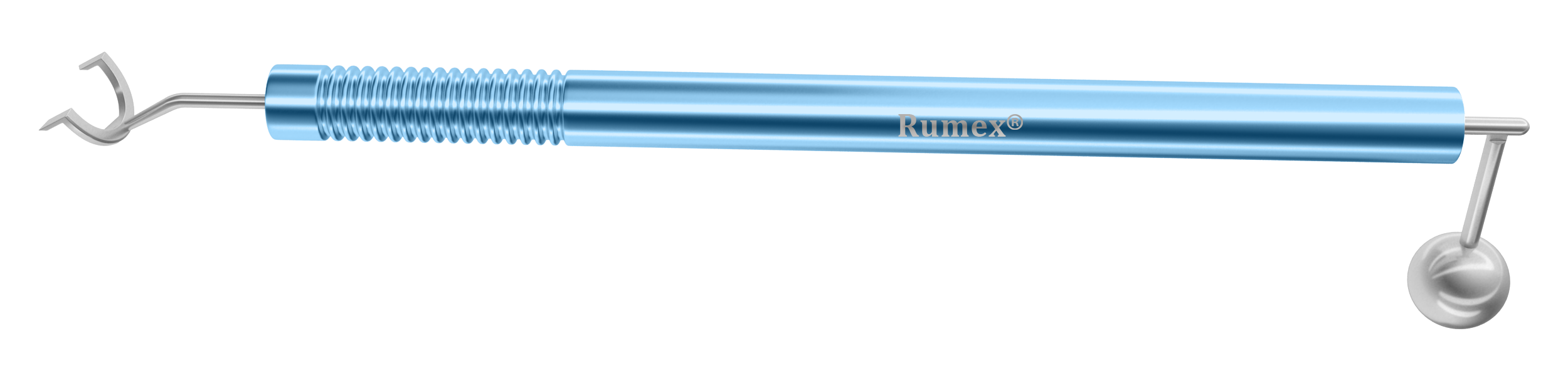 Whitehouse gravity axis marker with angled shaft and spherical weight for eye surgery