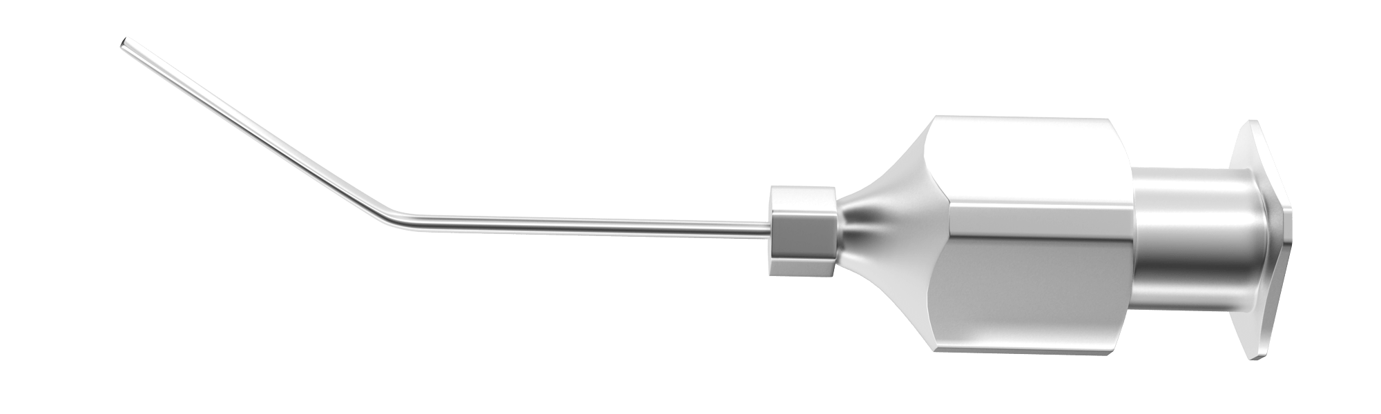 Precision Hydrodissector angled view showcasing spatulated tip.