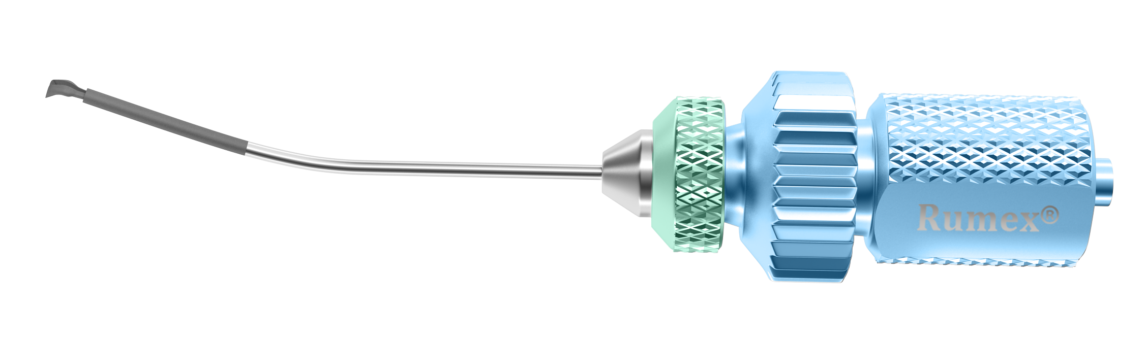 Capsulorhexis forceps with internal ruler in use during eye surgery