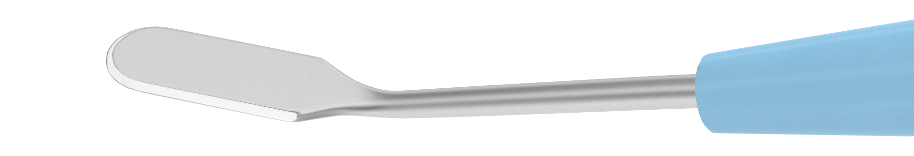 Disposable crescent surgical knife with angled blade for precise dissection