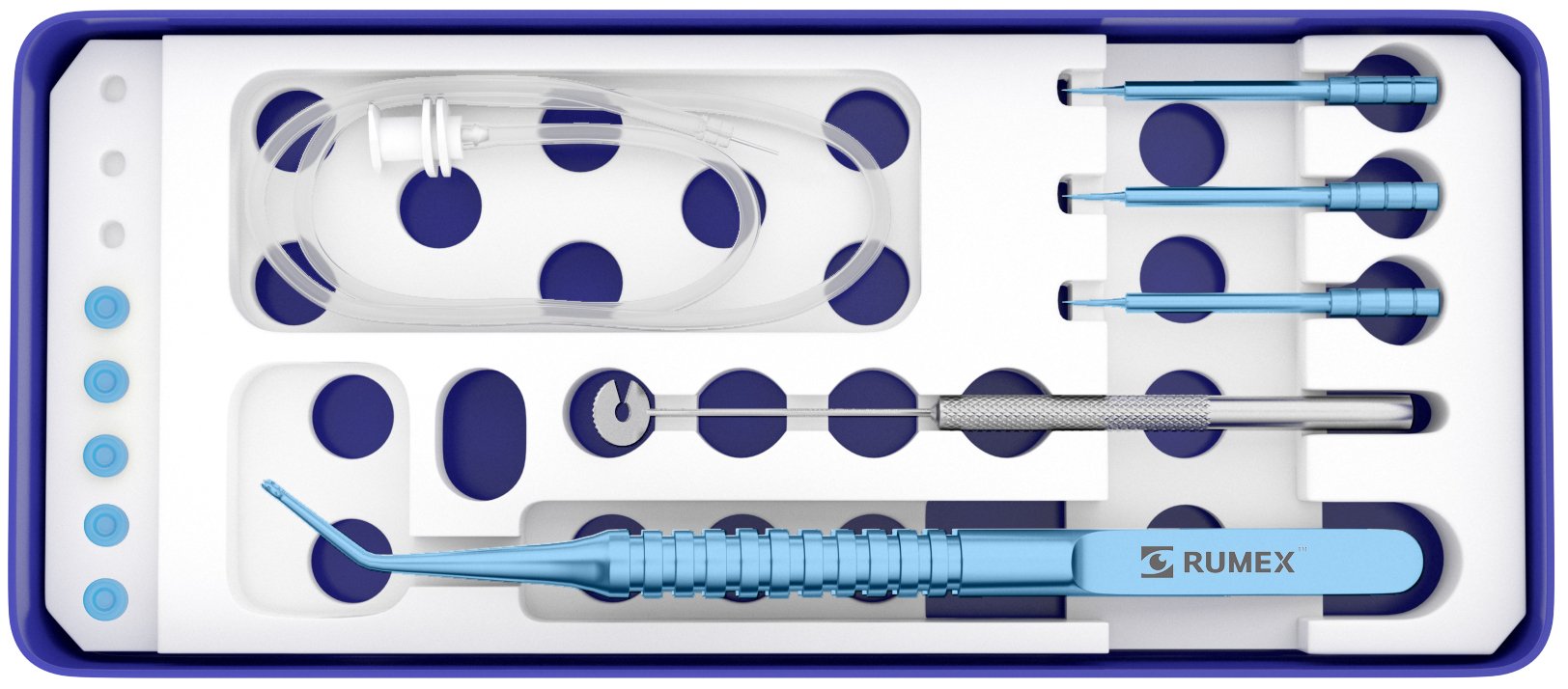 Retinal surgeon inserting the reusable trocar system during eye surgery