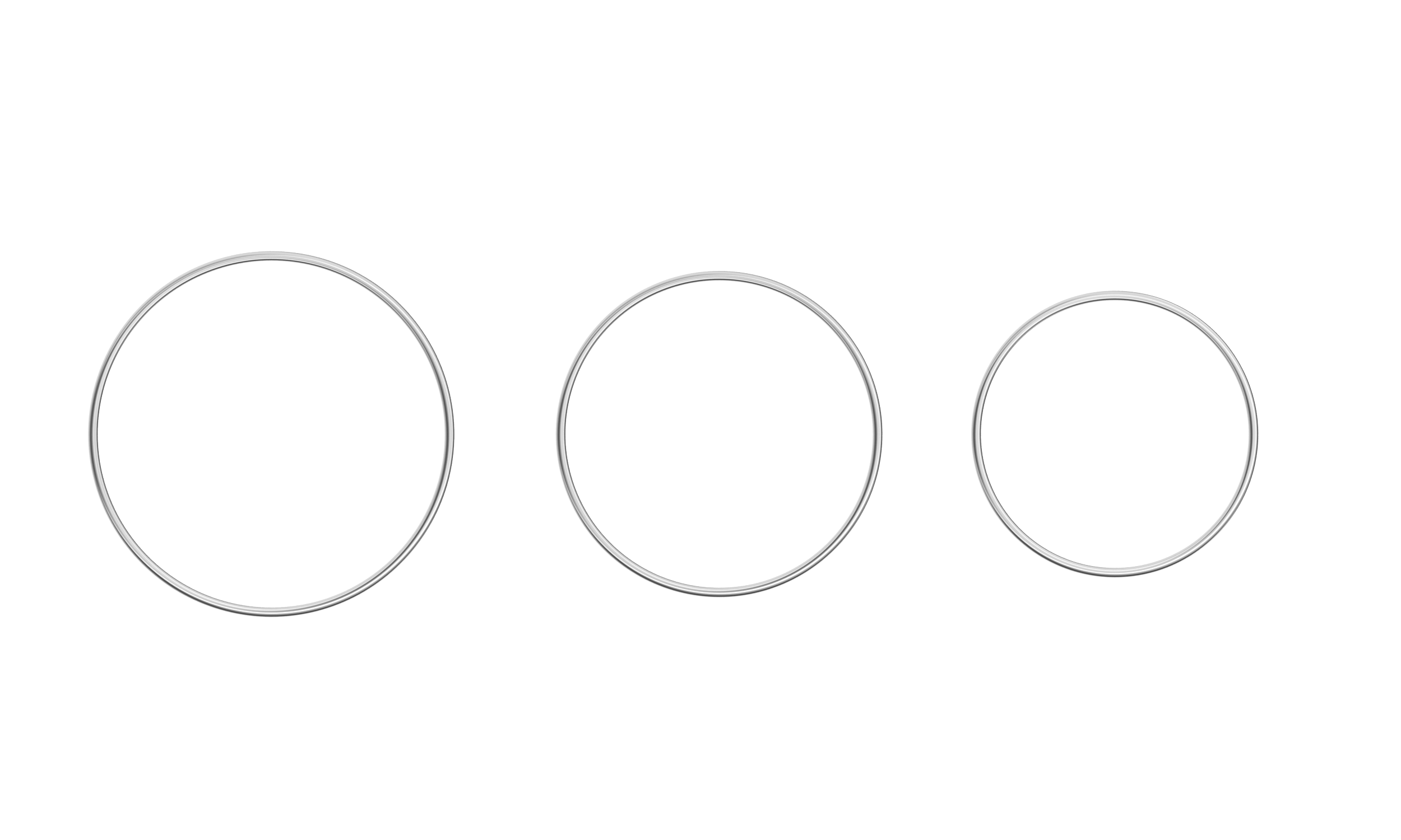 Close-up of 20mm flieringa ring showing stainless steel finish and scleral fixation design