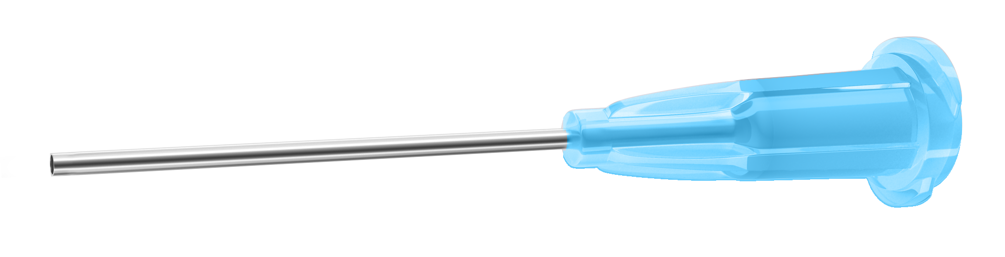 Sterile 23 Ga flute cannula for surgical aspiration with fine tip