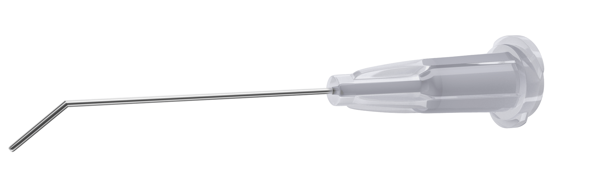 Disposible 30 Ga anterior chamber cannula with angled tip for eye surgery