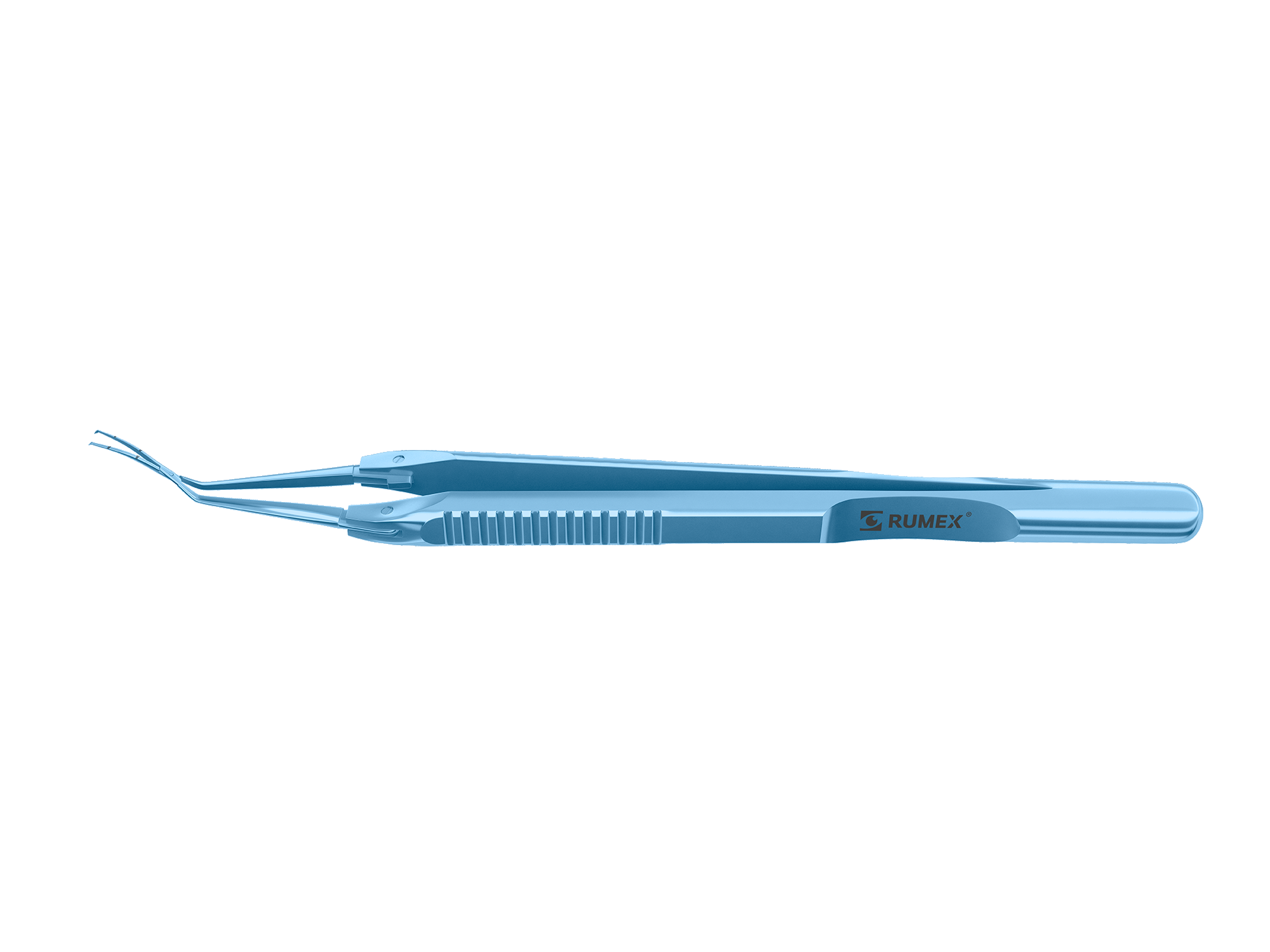 Titanium capsulorhexis forceps with scale for precise eye surgery