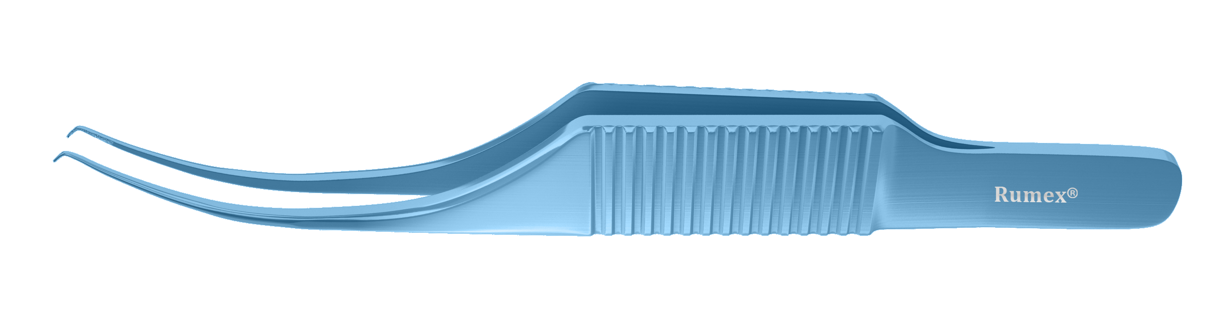 Close-up of Titanium Colibri-Bonn Corneal Forceps showcasing precision teeth for eye surgery.