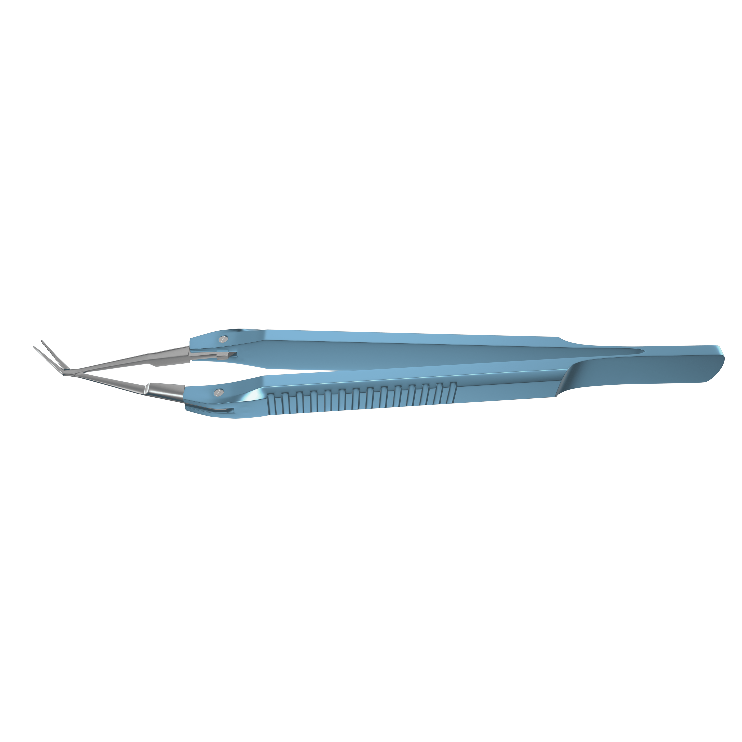 Precision Cross-Action SMILE Forceps from a side angle, showing serrated jaw and ergonomic design.