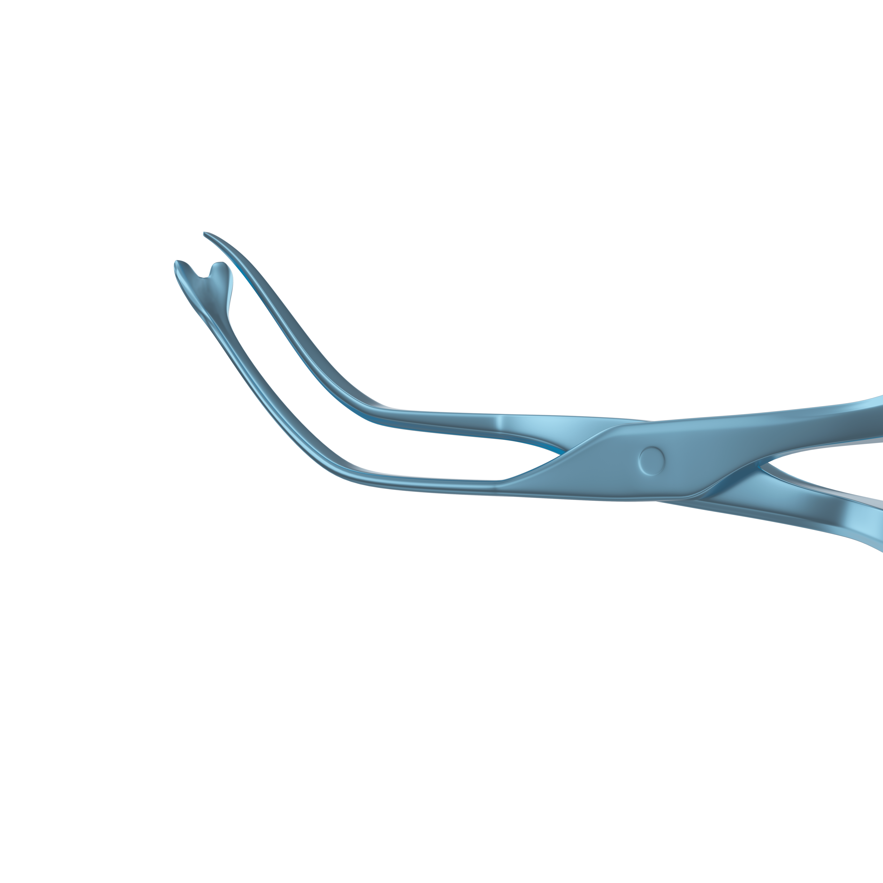 Artisan forceps in use during lens insertion surgery, showcasing ergonomic grip and precision